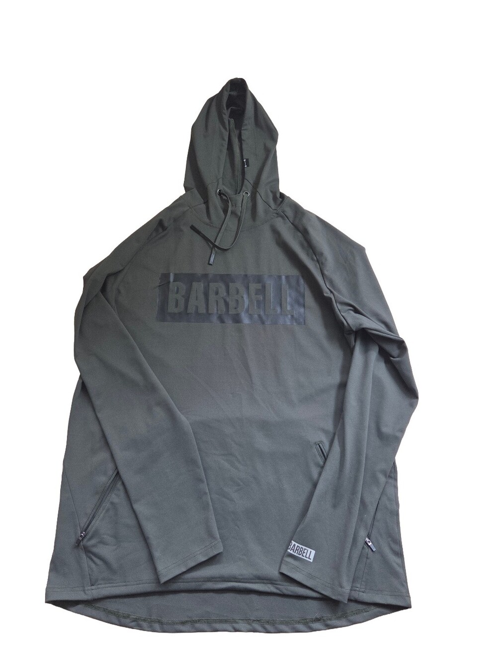Barbell Apparel Olive Green Hooded Exercise Pullover